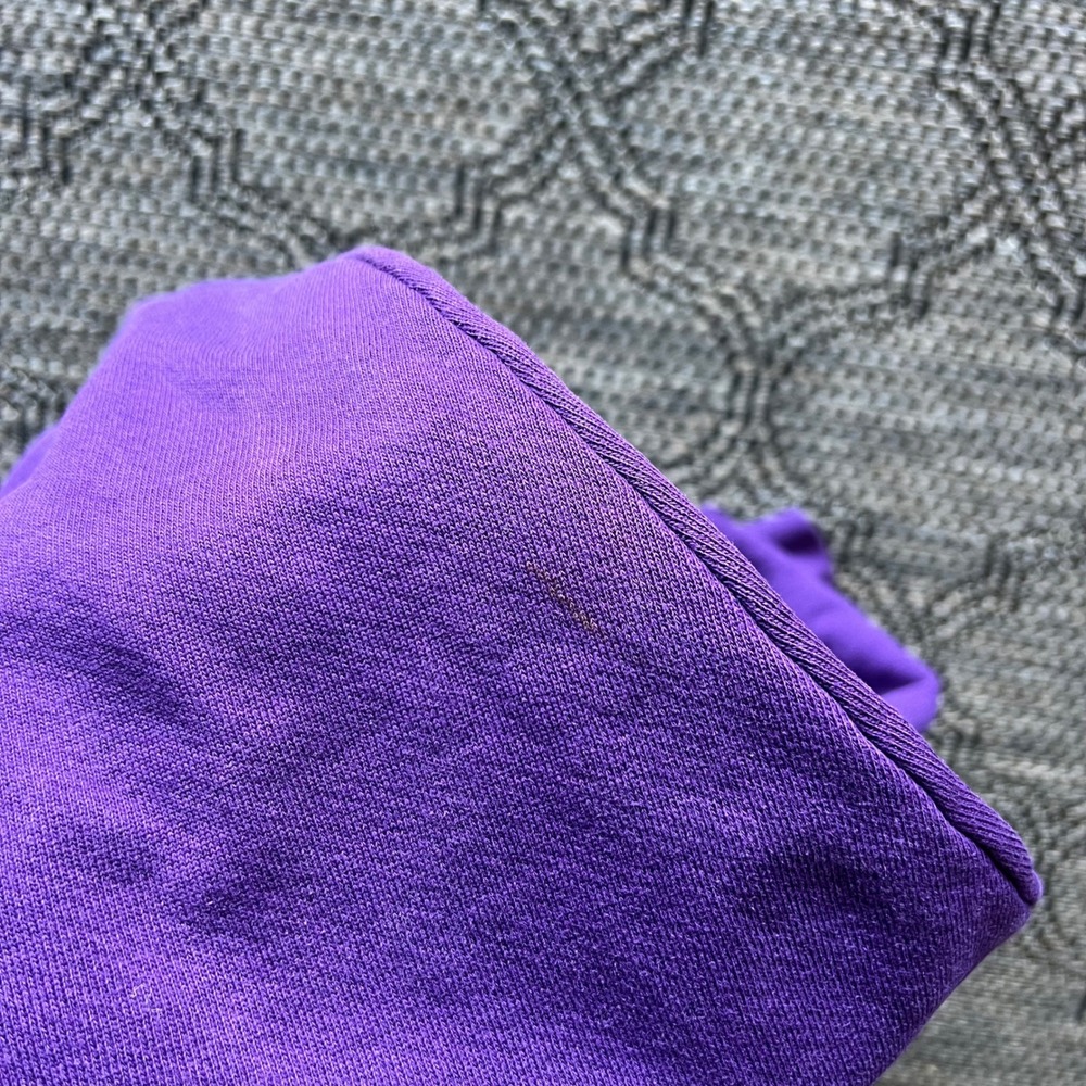 Vintage L.L. Bean Russell Athletic Sweatshirt Mens Small Purple Roll Neck 90s - Picture 6 of 6